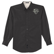 FF, ADULT, Sport Shirt, Long Sleeve, Crest/White